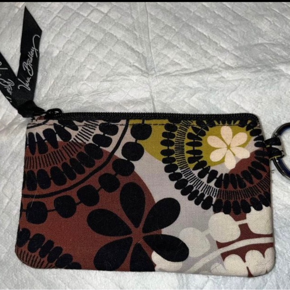Vera Bradley "Retired Cocoa
Moss" ID Holder/Keychain/ Wallet/Luggage Tag